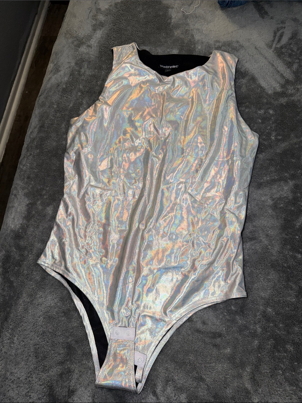 Iridescent Silver bodysuit